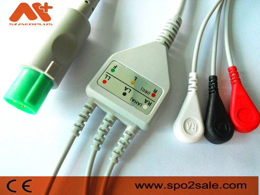 Onverwacht direct-verbindt Hellige Compatibel Lood 3 ECG-Kabel - 303-442-99