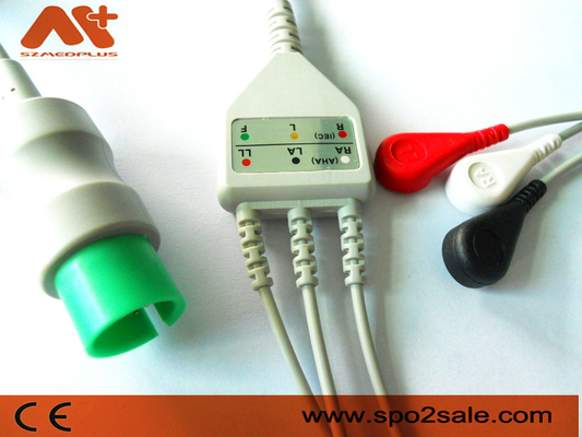 Onverwacht direct-verbindt Spacelabs Compatibel Lood 3 ECG-Kabel - 72713