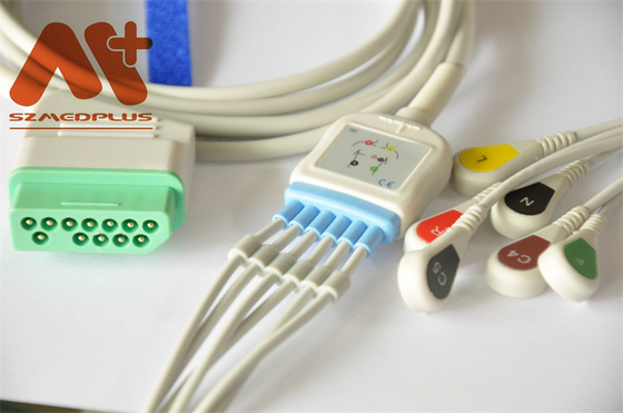 12 Kabel 6 van Pin Nihon Kohden ECG Loodbreuk