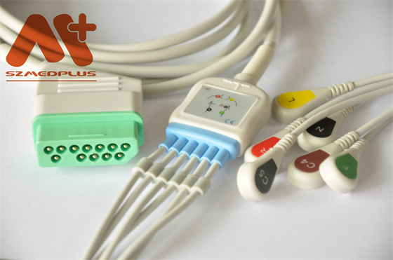 12 Kabel 6 van Pin Nihon Kohden ECG Loodbreuk