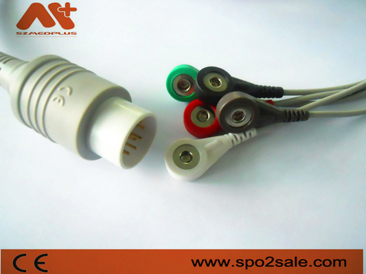 5 hoofd Onverwachte Geduldige Monitorkabels Nihon Kohden 11 Pin Cable ECG