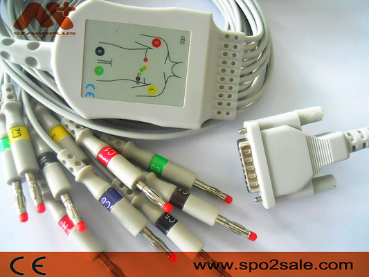 Niet Afneembare eCG geduldige kabel voor de Elektrocardiograaf van Mindray R12