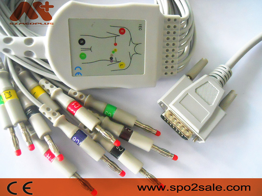 Cardionics 10 Lead EKG kabel voor Cardionics Cardio Touch / Cardio Plug EKG machine