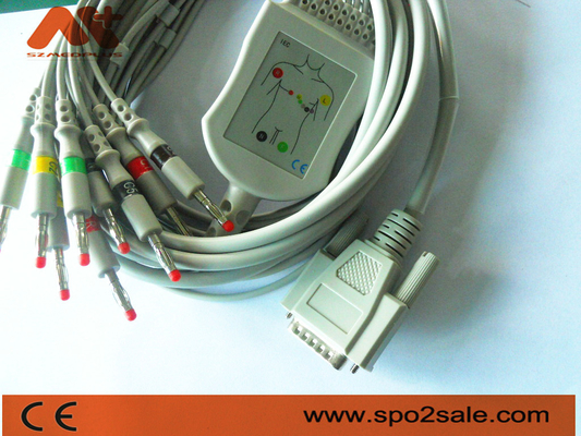 Cardionics 10 Lead EKG kabel voor Cardionics Cardio Touch / Cardio Plug EKG machine