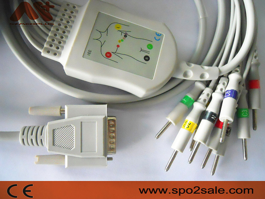 Comen 10 Lead EKG kabel voor CM100 / 300 / 600 / 1200 / 1200A / 1200B EKG machine