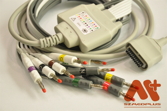 Edan SE 15-15 EKG kabel, IEC, Banana 4.0