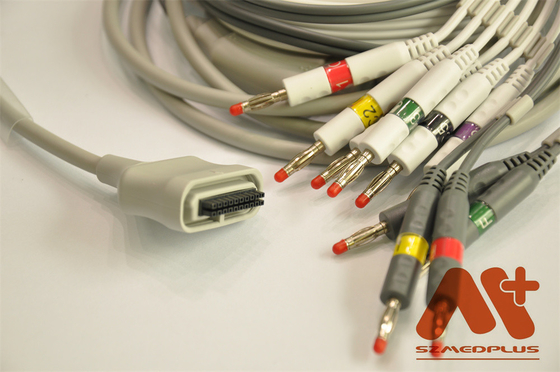 Edan SE 15-15 EKG kabel, IEC, Banana 4.0