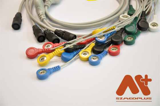 Compatibele Valenta Mn-08 7 lood Holter EKG kabel